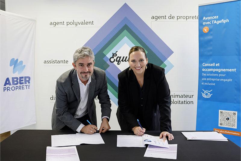 Aber Propreté signe avec l'Agefiph
