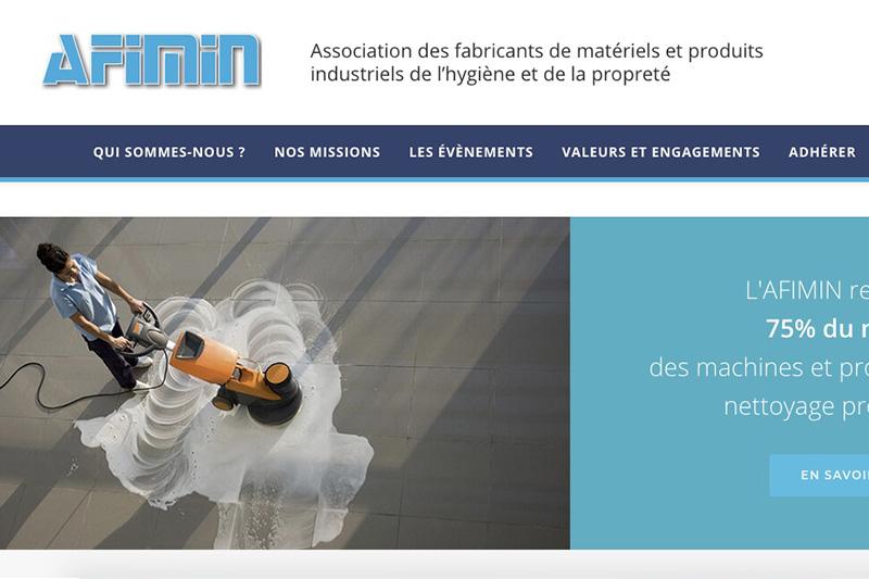 Matériels d'hygiène et de nettoyage. Un nouveau site internet pour l'Afimin