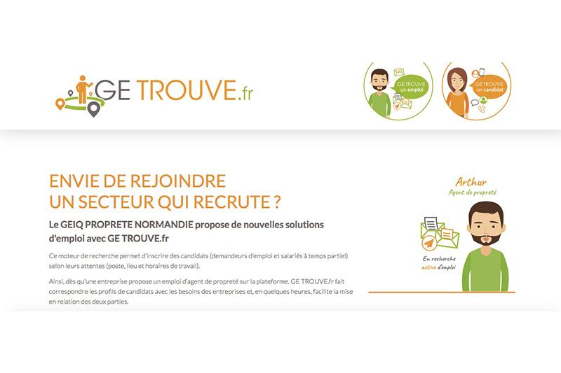 Getrouve.fr la plateforme emploi de la  propreté