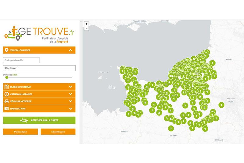 Hygiène et propreté. Succès de la plateforme GETROUVE.fr en Normandie